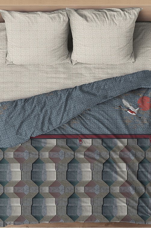 Постельное белье из бязи, евро, наволочки 70*70 Wenge