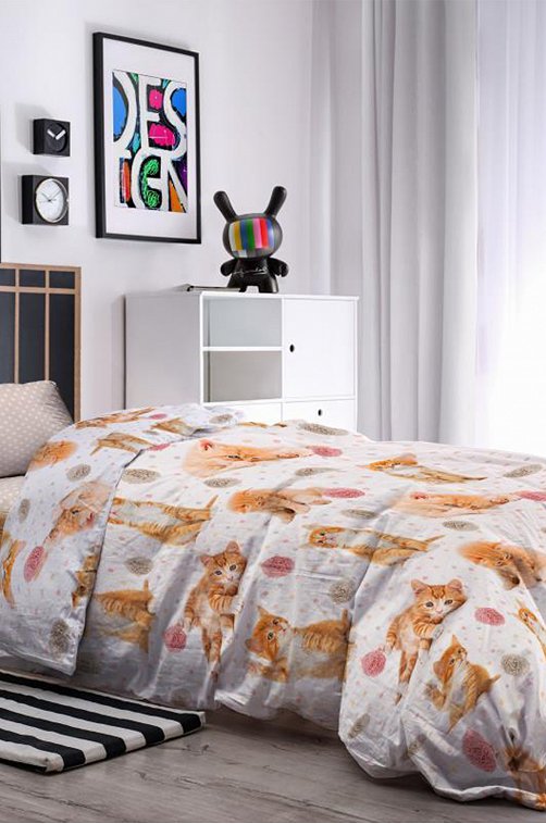 Детское постельное белье из перкаля, 1,5 сп, наволочки 70*70 Wenge