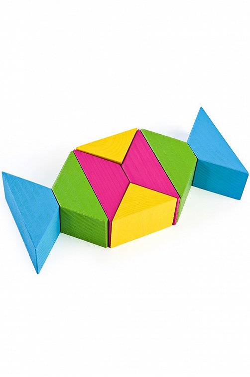 Треугольники Цветные 16 дет. Томик