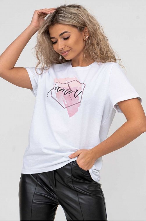 Женская хлопковая футболка Текс-Плюс.ru