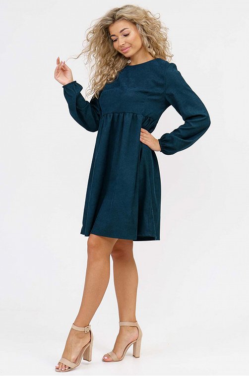 Женское платье из вельвета Текс-Плюс.ru