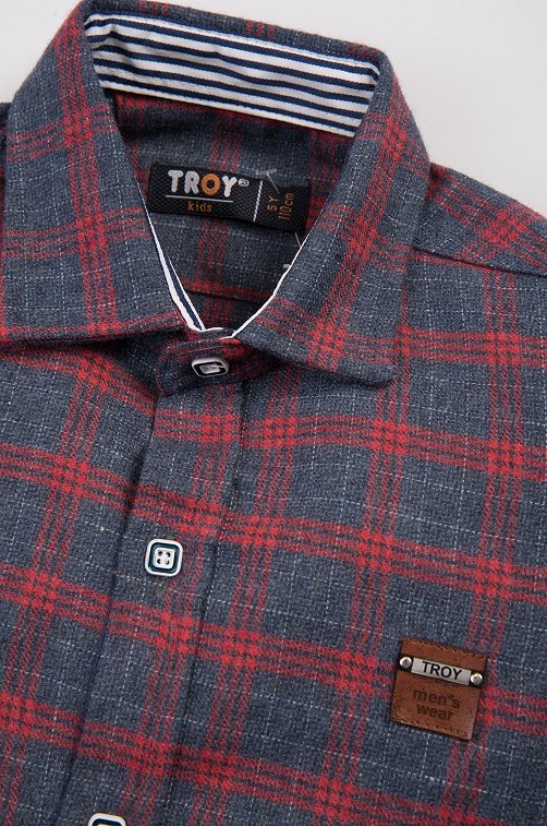 Теплая рубашка для мальчика Troy Kids