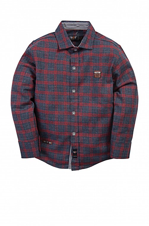 Теплая рубашка для мальчика Troy Kids
