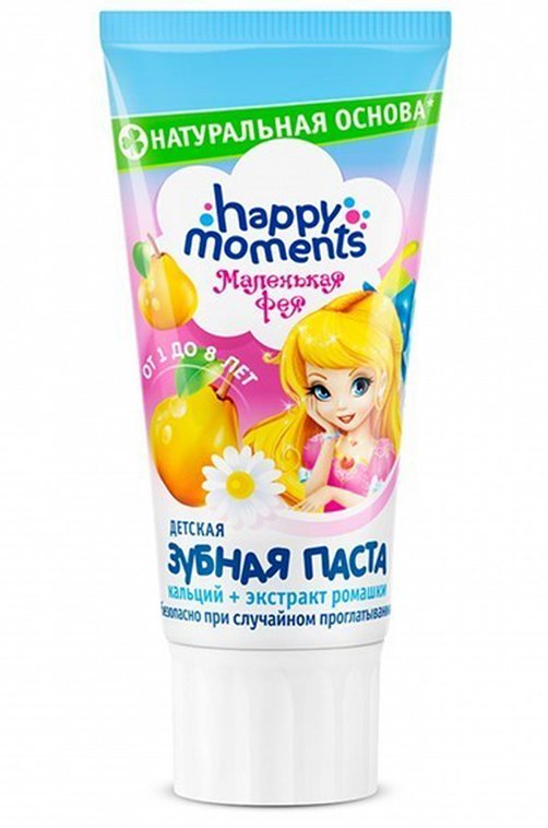 Зубная паста Волшебный фрукт от 1 до 8 лет 60 мл Happy Moments