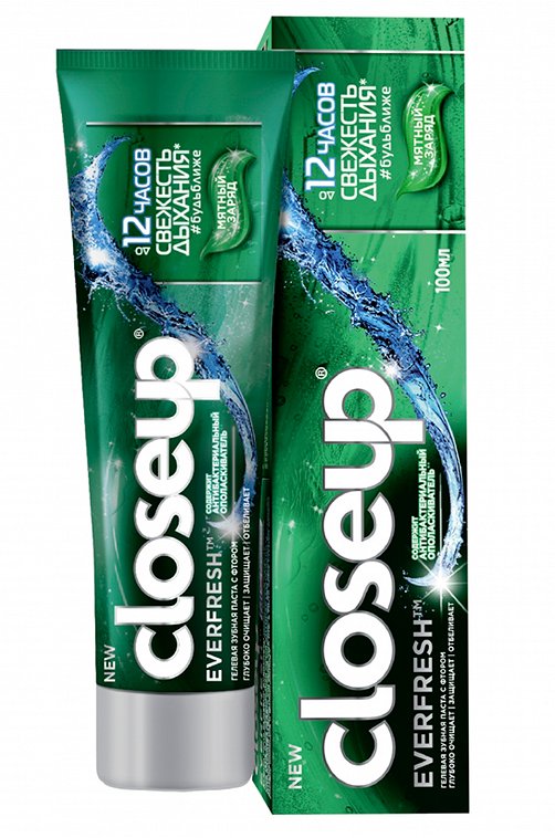 Зубная паста Everfresh с антибактериальным ополаскивателем Мятный заряд 100 мл CLOSEUP