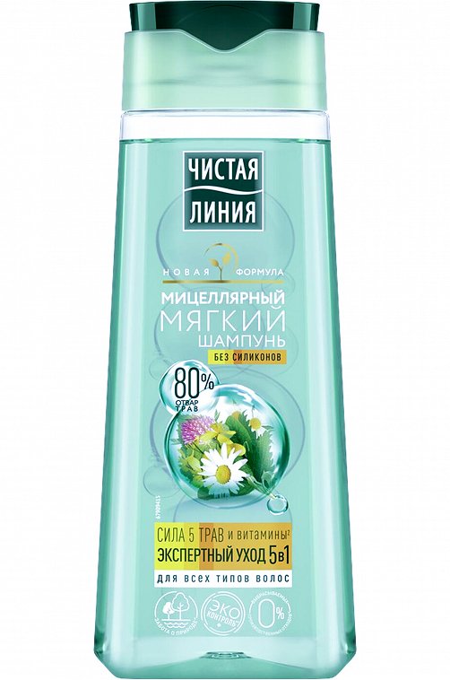 Шампунь Фитотерапия сила 5 трав 250 мл Чистая линия