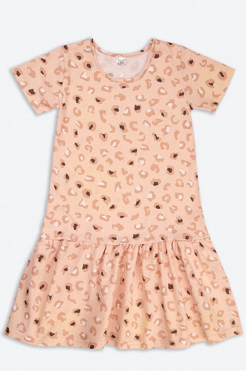 Летнее хлопковое платье для девочки Юниор-Текстиль