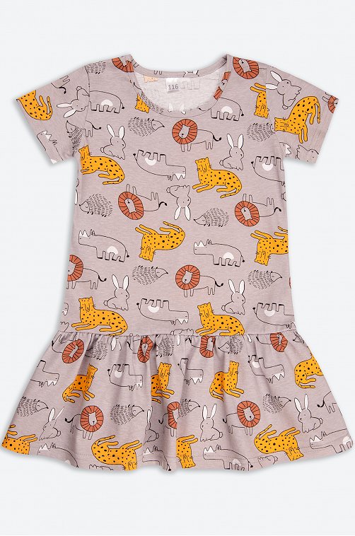 Летнее хлопковое платье для девочки Юниор-Текстиль