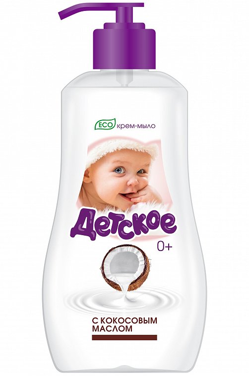 Детское жидкое мыло с ароматом кокоса Детское