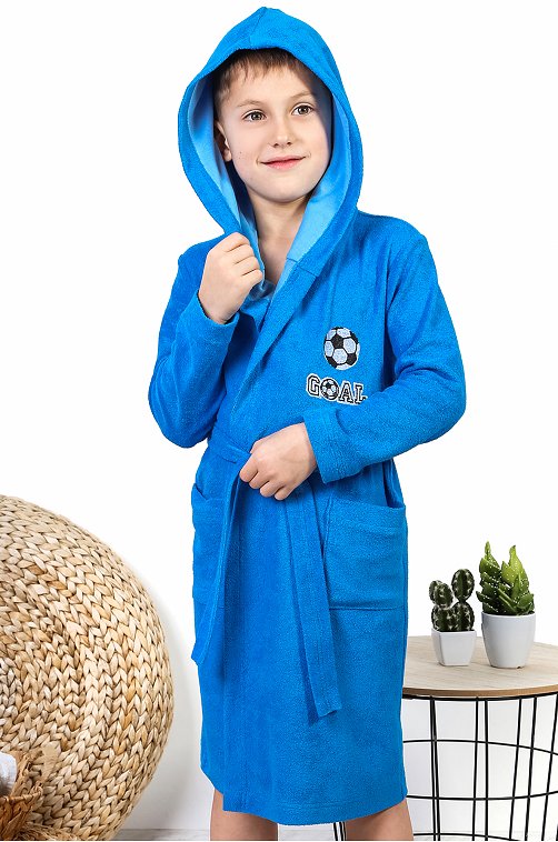 Махровый халат для мальчика Детский Бум
