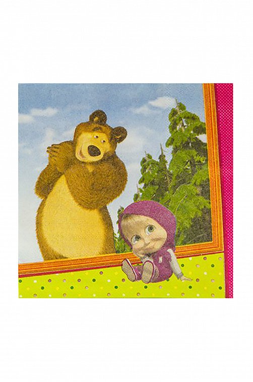 Салфетка бумажная 12 шт. Маша и Медведь