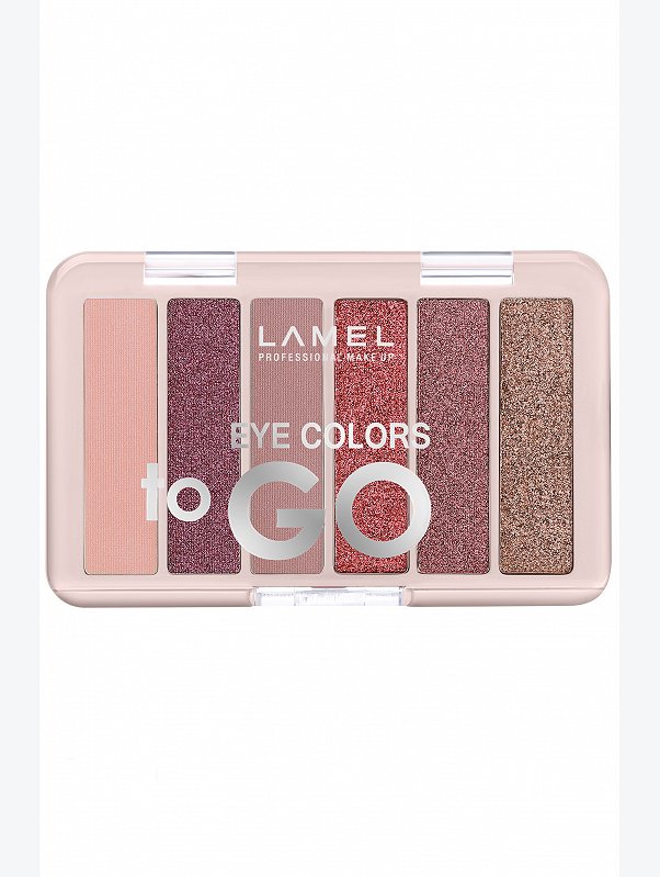 Набор теней для век Eye Colors to GO т.401 nude 4 г LAMEL Professional