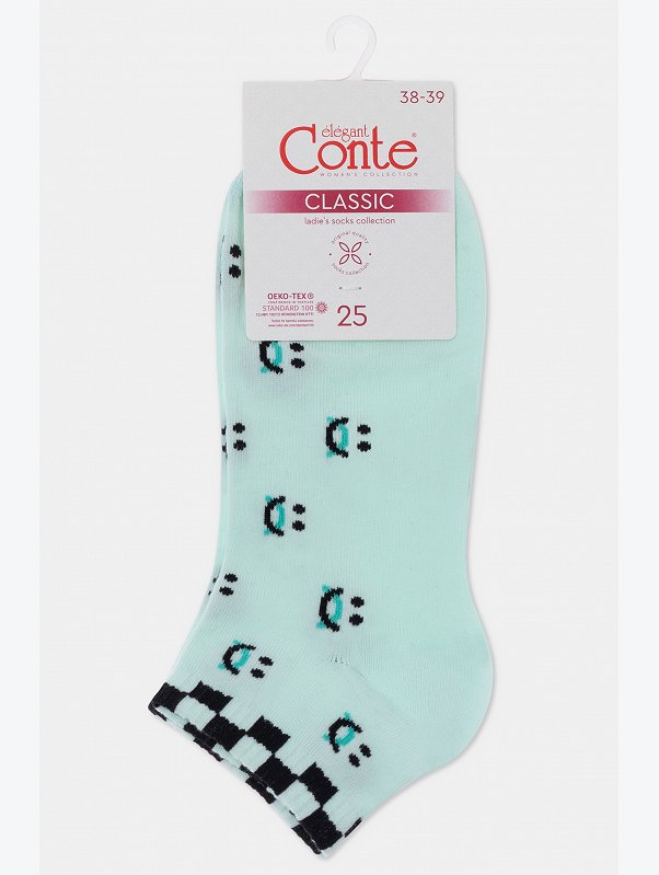 Укороченные женские носки из хлопка Conte Elegant