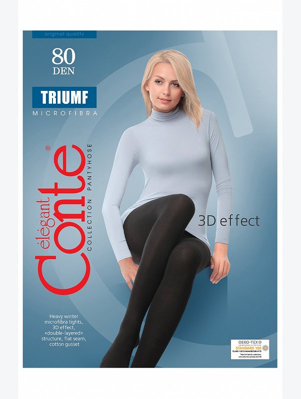 Женские плотные колготки 80 ден Conte Elegant