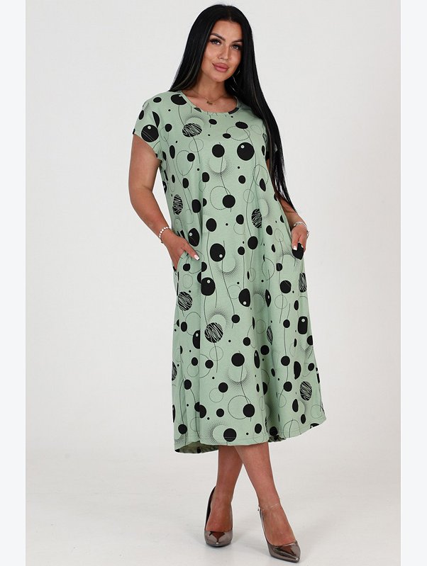 Женское летнее платье больших размеров А-Дина Текс