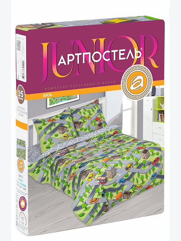 Детское постельное белье из бязи, 1,5 сп, наволочки 70*70 АртПостель