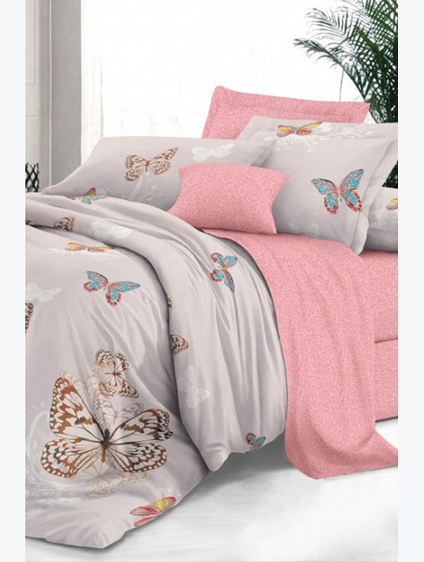 Постельное белье из сатина, 1,5 сп, наволочки 70*70 Art Cotton