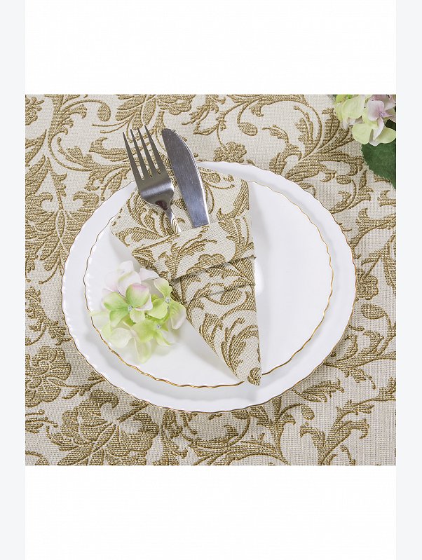 Набор скатерть 180Х145 и 6 салфеток 35Х35 из рогожки АртДизайн