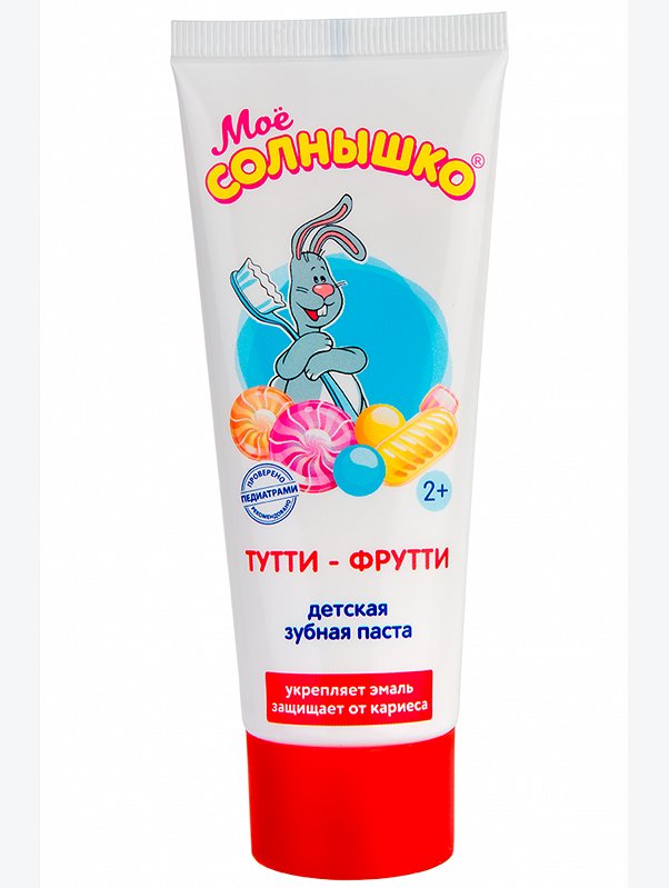 Детская зубная паста тутти-фрутти 100 г Мое Солнышко