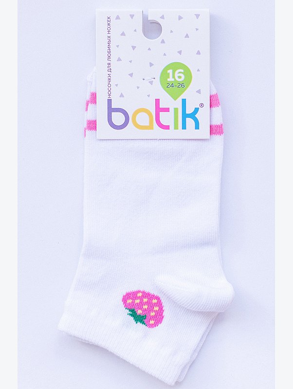 Носки для девочки с двубортной резинкой Batik