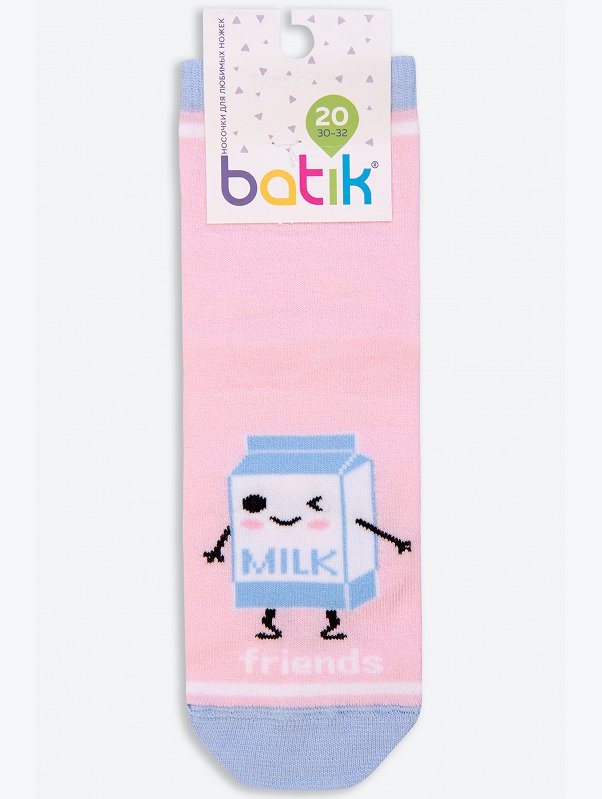 Носки для девочки с двубортной резинкой Batik