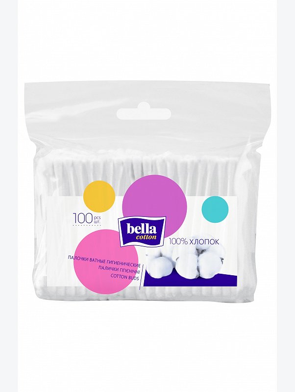 Ватные палочки bella cotton, 100 шт Bella
