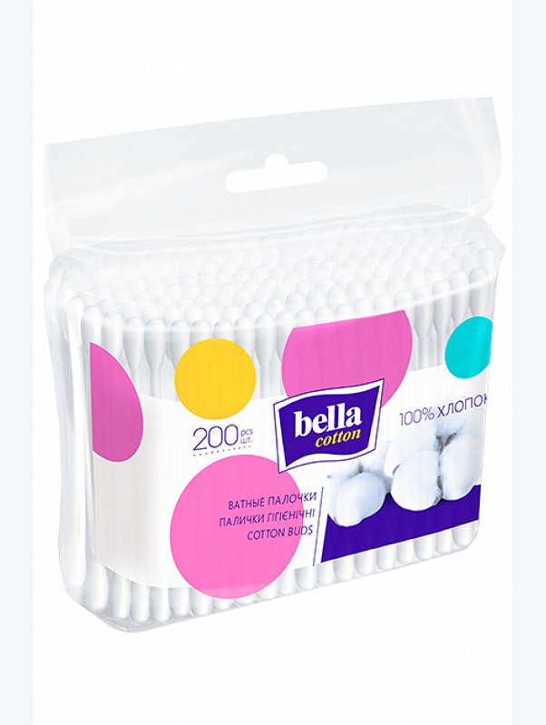 Ватные палочки Bella cotton, 200 шт Bella