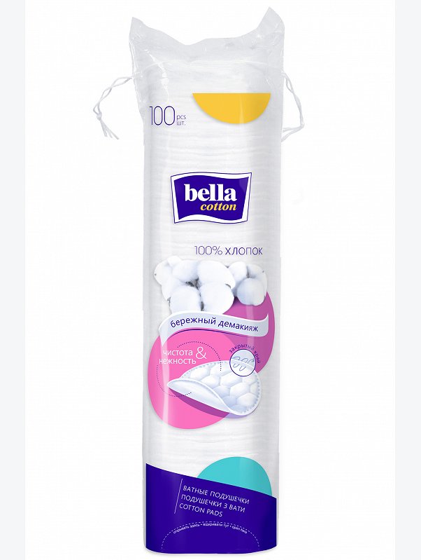 Ватные подушечки bella cotton, 100 шт Bella