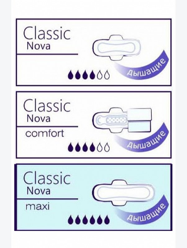 Прокладки женские гигиенические впитывающие bella Classic Nova maxi 8 шт. Bella