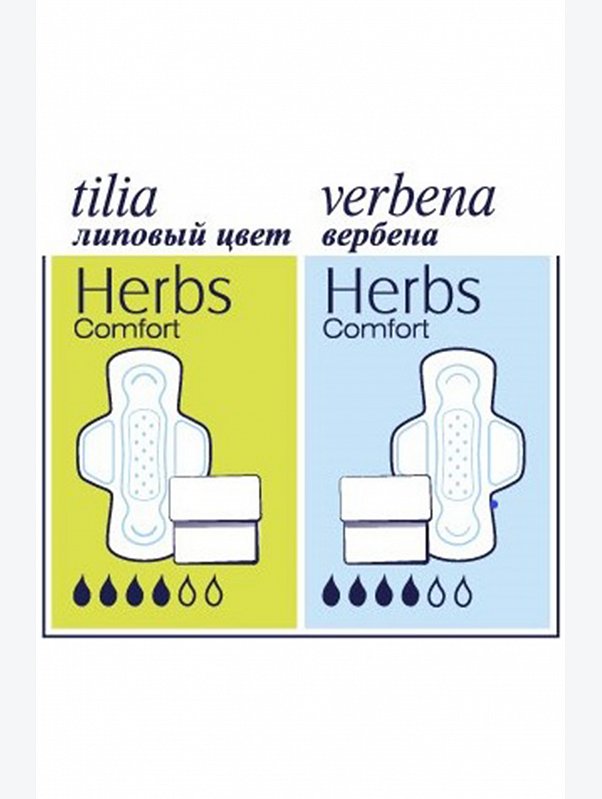 Женские гигиенические прокладки с крылышками bella Herbs tilia comfort 10 шт. Bella