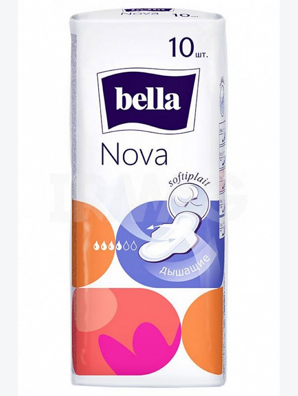 Женские гигиенические прокладки с крылышками bella Nova 10 шт. Bella