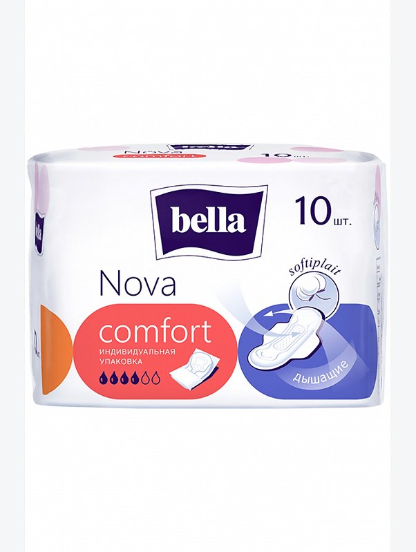 Прокладки женские гигиенические впитывающие bella Nova comfort 10 шт. Bella