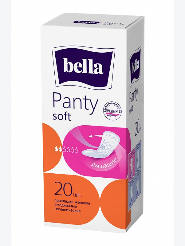 Женские ежедневные прокладки bella panty soft 20 шт. Bella