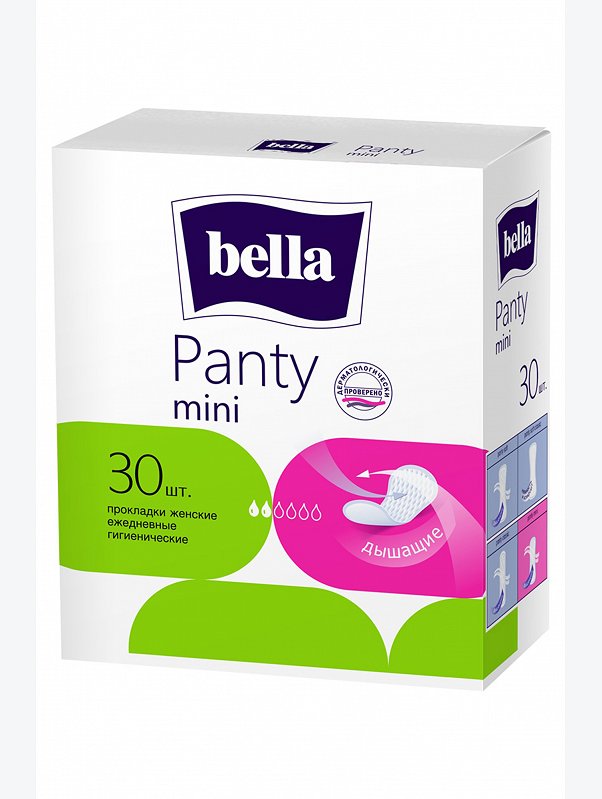 Женские ежедневные прокладки bella panty mini 30 шт. Bella