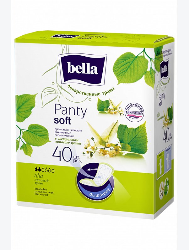 Женские ежедневные прокладки Bella panty soft verBena 40 шт Bella
