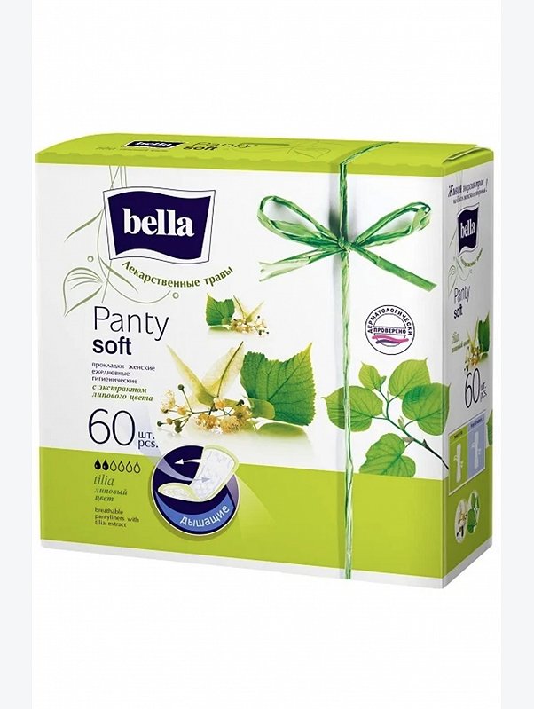 Женские ежедневные прокладки Bella panty soft tilia 60 шт Bella