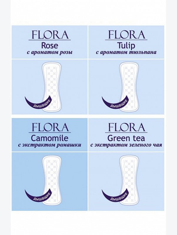 Женские ароматизированные ежедневные прокладки bella Panty FLORA Camomile 70 шт. Bella
