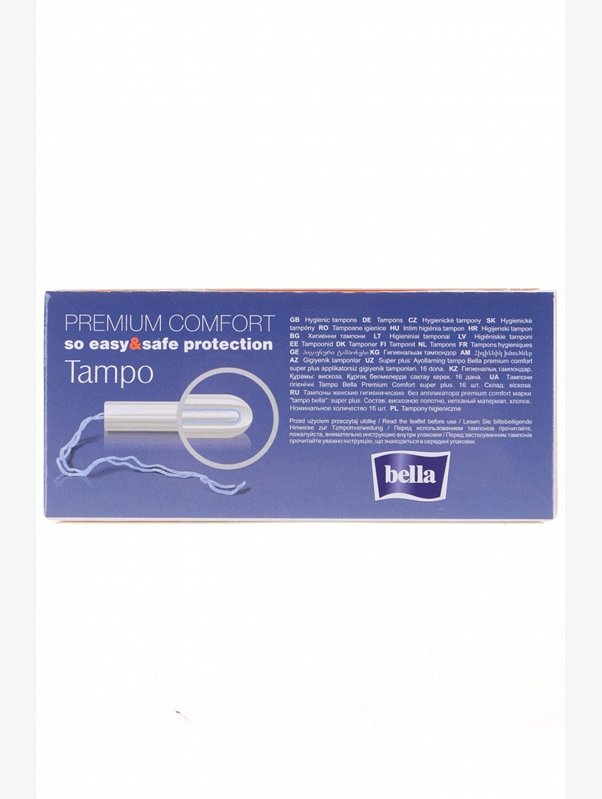 Тампоны без аппликатора bella tampo super plus 16 шт. Bella