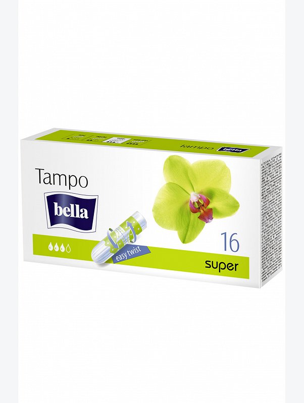Тампоны без аппликатора bella tampo super 16 шт. Bella