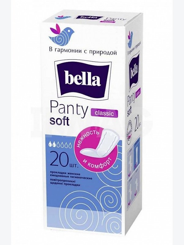 Женские ежедневные прокладки bella panty soft Classic 20 шт. Bella