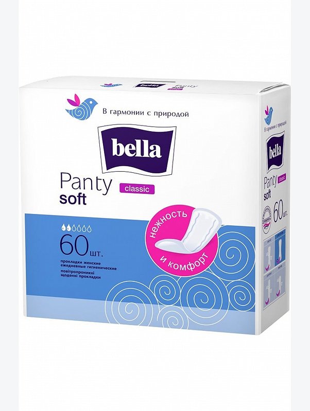 Женские ежедневные прокладки bella panty soft Classic 60 шт. Bella