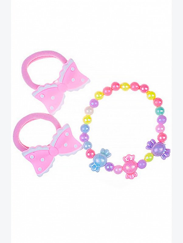 Резинка для волос 2 шт с браслетом Babys Joy