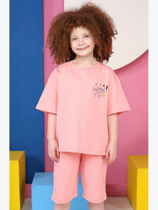 Костюм из футера двухнитки для девочки Baby Style
