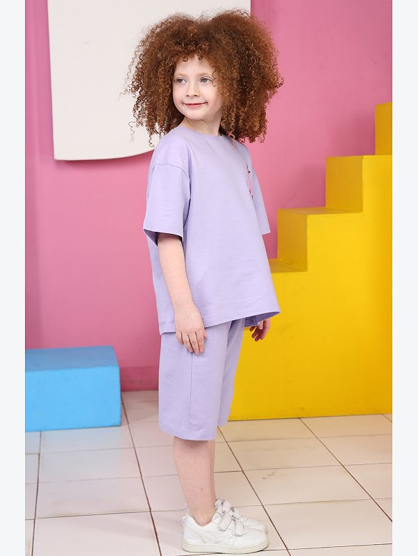 Костюм из футера двухнитки для девочки Baby Style
