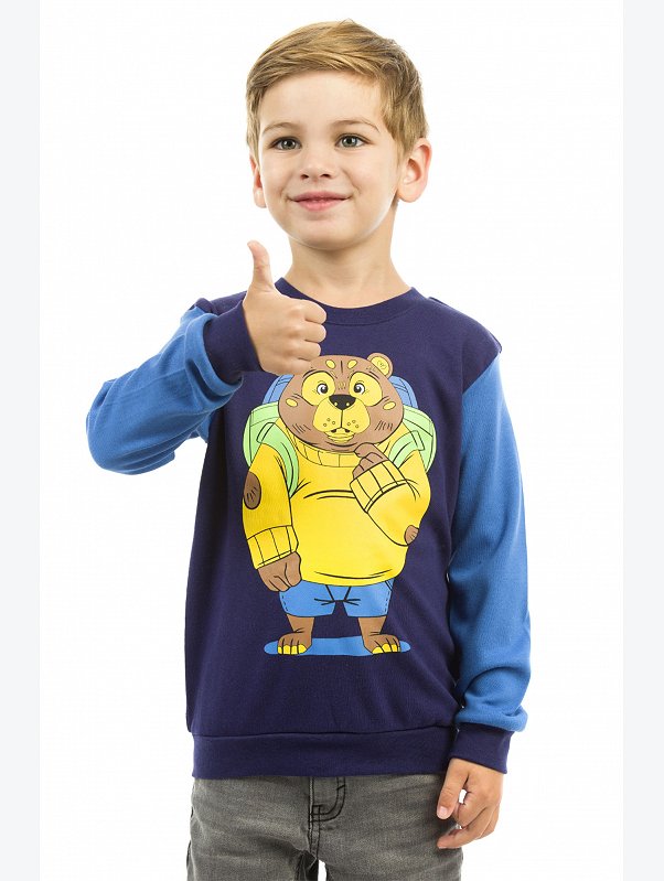 Свитшот из интерлока для мальчика Baby Style