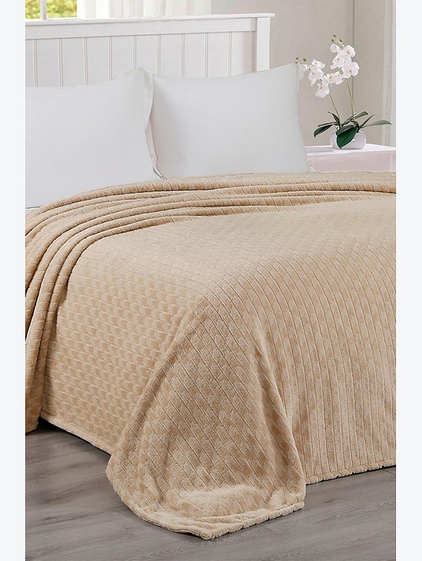 Плед из жаккардового велсофта VV Viola Home collection