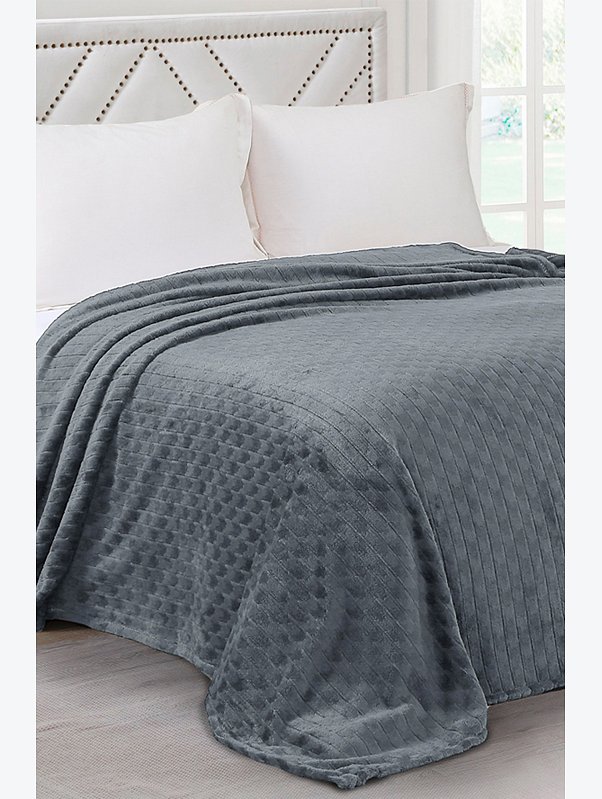 Плед из жаккардового велсофта VV Viola Home collection