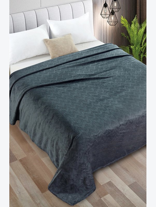 Плед из жаккардового велсофта VV Viola Home collection