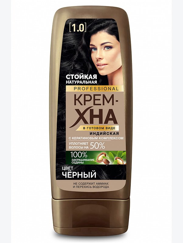 Крем-хна Индийская в готовом виде цвет Черный 140 мл Fito косметик
