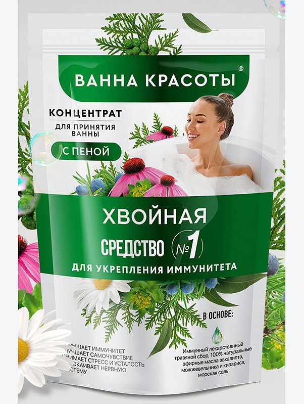 Концентрат для принятия ванны с пеной хвойная 250 мл Fito косметик